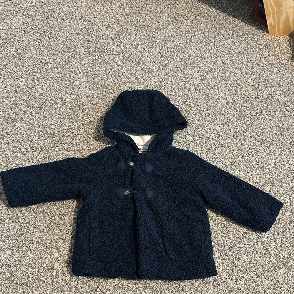 French brand Navy Blue Kids Hooded Jacket